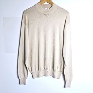 Vintage Norm Thompson Silk/Cotton Blend Men's Pullover Sweater Size L